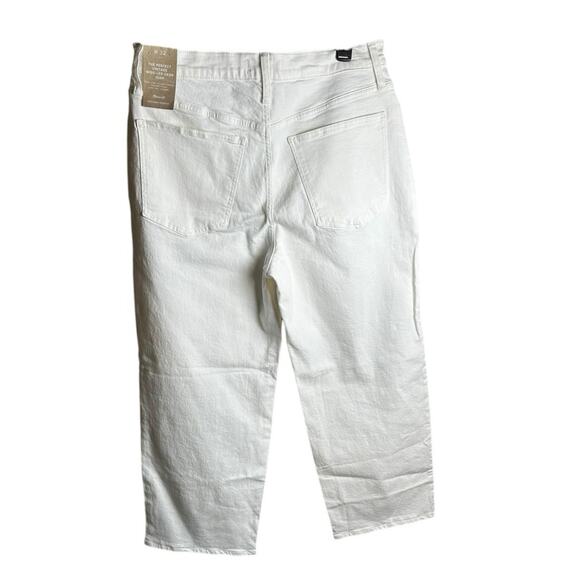 MADEWELL JEANS THE PERFECT VINTAGE WIDE-LEG CROP JEAN - WOMENS 32 WHITE - Picture 6 of 8